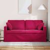 vidaXL Sofa Czerwone wino