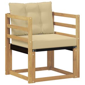 vidaXL Sofa na zewnątrz Drewno akacji i tekstylen Biały