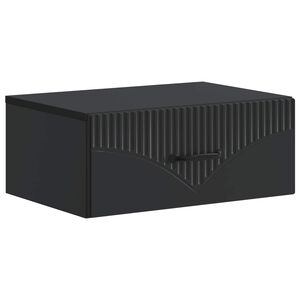 vidaXL Wisząca Szafka Nocna z szufladą Czarny 49 x 34,5 x 20 cm