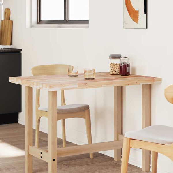 vidaXL Blat stołu, prostokątny, 80x70x4 cm, lite drewno akacjowe