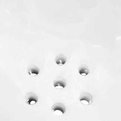 vidaXL Pisuar wiszący z zaworem spłukującym, ceramiczny, biały