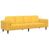 vidaXL Sofa Jasnoż&oacute;łty 250 x 77 x 76 cm Tkanina sztruksowa