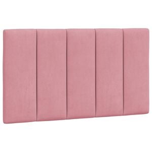 vidaXL Poduszka na wezgłowie, Hanko, r&oacute;żowa, 80 cm, aksamitna
