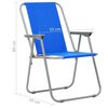 vidaXL Składane krzesła turystyczne, 2 szt., 52x59x80 cm, niebieskie