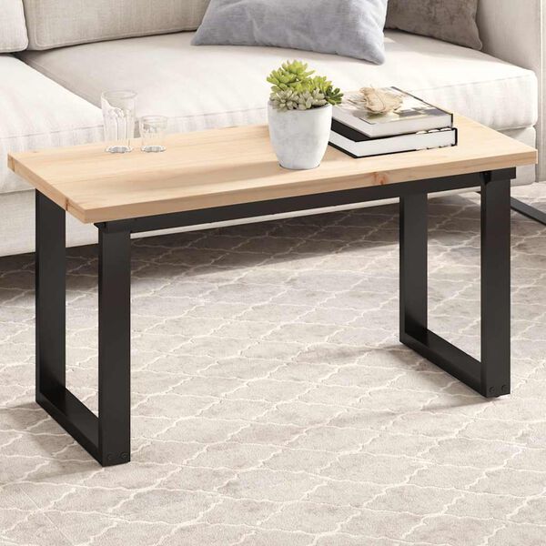 vidaXL Blat do stolika, 90x40x2,5 cm, prostokątny, lite drewno sosnowe