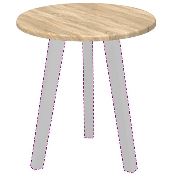 vidaXL Blat stołu dąb sonoma 40 x 40 x 1,5 cm Materiał drewnopochodny