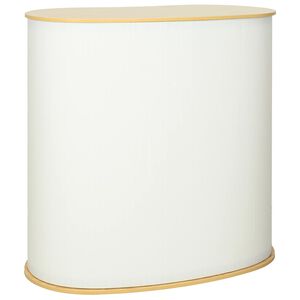 vidaXL Lada targowa Jasnobrązowy i biały 90 x 48 x 93 cm
