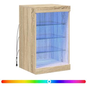 vidaXL Szafka z oświetleniem LED, dąb sonoma, 41x37x67 cm