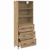 vidaXL Highboard z szufladą Dąb rzemieślniczy 69,5 x 34 x 180 cm