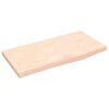 vidaXL Blat do łazienki, 60x30x2 cm, surowe, lite drewno