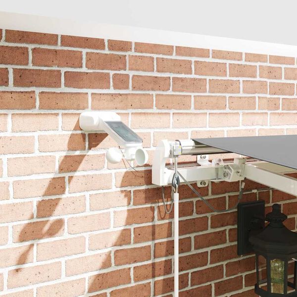 vidaXL Rama markizy Ze LED Lights Biały 400 &times; 300 cm Aluminium