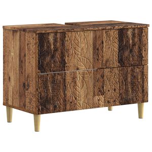 vidaXL Szafka pod umywalkę DELFT Stare drewno 82 x 41 x 59 cm