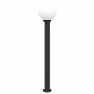vidaXL Słupek oświetleniowy 120 cm Czarny IP44