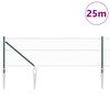 vidaXL Słupek ogrodzeniowy. Zielony 25 x 0,6 m (siatka 36 mm)