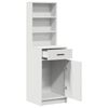 vidaXL Highboard Biały 40 x 40,5 x 135 cm Materiał drewnopochodny