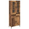 vidaXL Highboard 2 szt. Stare drewno 69,5 x 34 x 180 cm