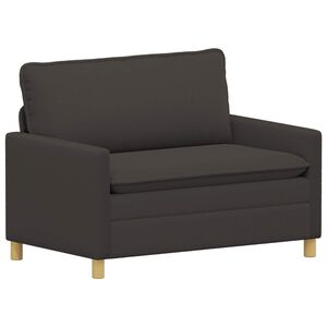vidaXL Sofa 2-osobowy ciemnoszary 126 x 81 x 87,5 cm tkanina