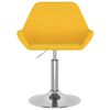 vidaXL Stołek barowy, musztardowy, obity tkaniną
