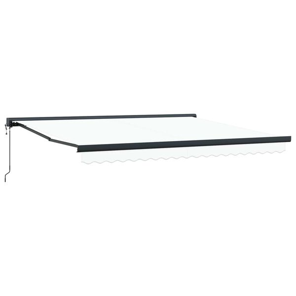 vidaXL Markiza Biały 400 x 300 x 165 cm Poliester i aluminium