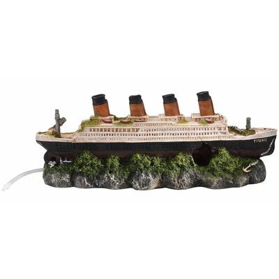 Aqua d'ella Wrak Titanic z kamieniem napowietrzającym, 39 x 11 x 17 cm