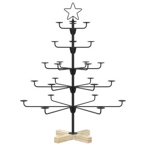 vidaXL Metalowe drzewko bożonarodzeniowe z podstawą KUOPIO 90 cm Stal