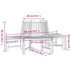 vidaXL P&oacute;łokrągłe ławki pod drzewo 2 szt., &Oslash;201 cm, lite drewno tekowe