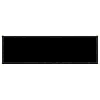 vidaXL Stolik konsolowy, czarny, 120x35x75 cm, szkło hartowane