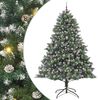 vidaXL Sztuczna choinka Zielony 240 cm PVC, plastik i stal