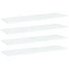 vidaXL P&oacute;łki na książki, 4 szt., białe, 100x30x1,5 cm, płyta wi&oacute;rowa