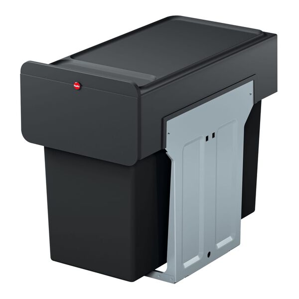 Hailo Kosz do montażu w szafce EcoLine, 3x10 L, czarny