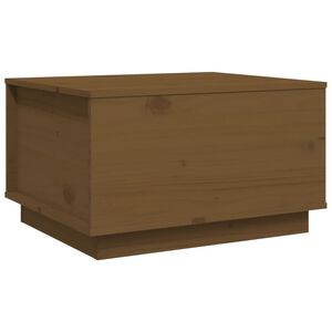 vidaXL Stolik kawowy, miodowy brąz, 60x50x35 cm, lite drewno sosnowe