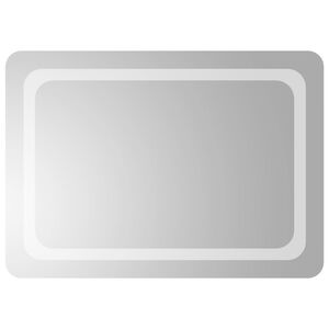 vidaXL Lustro łazienkowe z LED, 50x70 cm