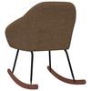 vidaXL Fotel bujany, brązowy, tapicerowany tkaniną