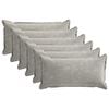 vidaXL Poszewka na poduszkę 6 pcs HOUTEN jasnoszary 40 x 70 cm