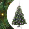 vidaXL Sztuczna choinka Zielony 120 cm PE i PVC