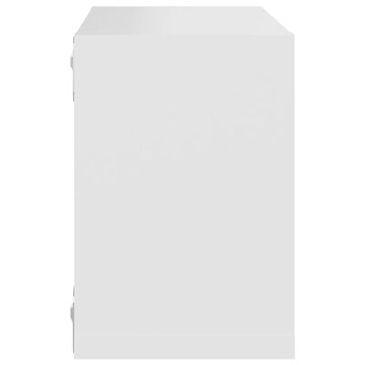 vidaXL Półki ścienne kostki, 6 szt., białe, 22x15x22 cm