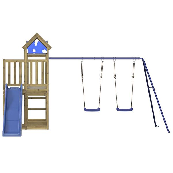 vidaXL Plac zabaw do ogrodu, impregnowane drewno sosnowe