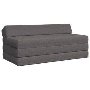 vidaXL Składana Sofa Ł&oacute;żko jasnoszary 120 x 60 x 49 cm tkanina