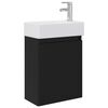 vidaXL Jednostka toaletowa z kranem Czarny 45,5 x 22,5 x 84 cm