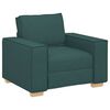 vidaXL Sofa 3 pcs Ciemna zieleń 220 x 80 x 84 cm Tkanina lniana