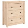 vidaXL Szafka, 70x35x80 cm, lite drewno sosnowe