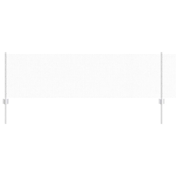 vidaXL Ogrodzenie z słupkiem Srebrny 0,6 x 10 m Stal