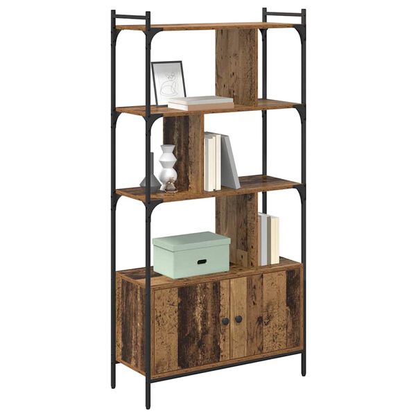 vidaXL P&oacute;łka na książki Materiał drewnopochodny