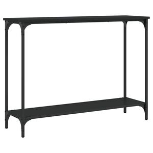 vidaXL Stolik konsolowy, czarny, 101x30,5x75 cm