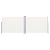 vidaXL Zwijana markiza boczna, kremowa, 120 x 1000 cm