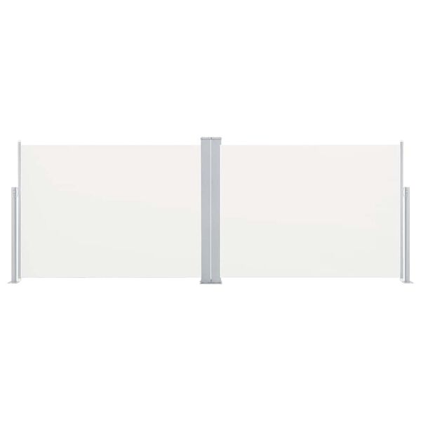 vidaXL Zwijana markiza boczna, kremowa, 120 x 1000 cm