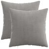 vidaXL Poszewka na poduszkę 2 pcs HEERLEN jasnoszary 45 x 45 cm