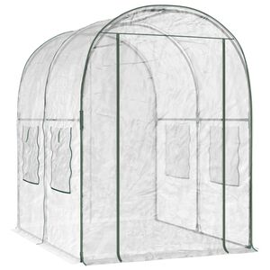 vidaXL Szklarnia z ramą 160 x 200 x 192,5 cm PVC przezroczysty