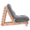 vidaXL Sofa rozkładana futon, z materacem, 60x206x11 cm, daglezjowa
