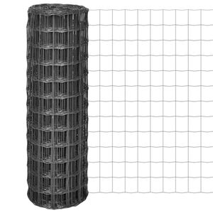 vidaXL Euro ogrodzenie, stalowe, 10 x 1,2 m, szare